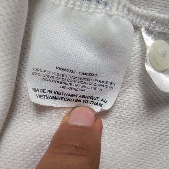 Nike Golf Mens 2XL White Dri-Fit Polo Shirt Polyester Sports Casual Outdoors - Picture 4 of 10